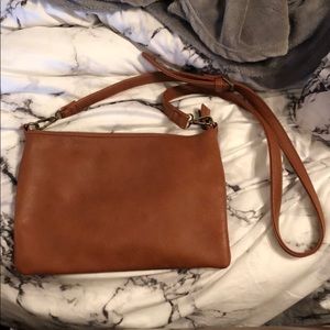 Bass & Co Brown Leather Crossbody